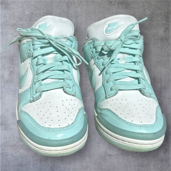 Nike Women's blue & white Dunk Low Twist Jade Ice size 8.5 - Picture 8 of 15